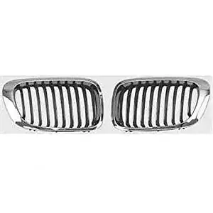 KEYSTONE 51138208686, 51138208685 BMW 3 SERIES GRILLE CHROME COUPE LEFT AND RIGHT SIDE BM1200134 + BM1200135