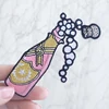 Best Selling Wine Design Custom Logo Sew On/ Iron On Embroidery Patches