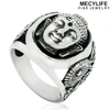 MECYLIFE Stainless Steel Religion Ring Fashion Buddha ring