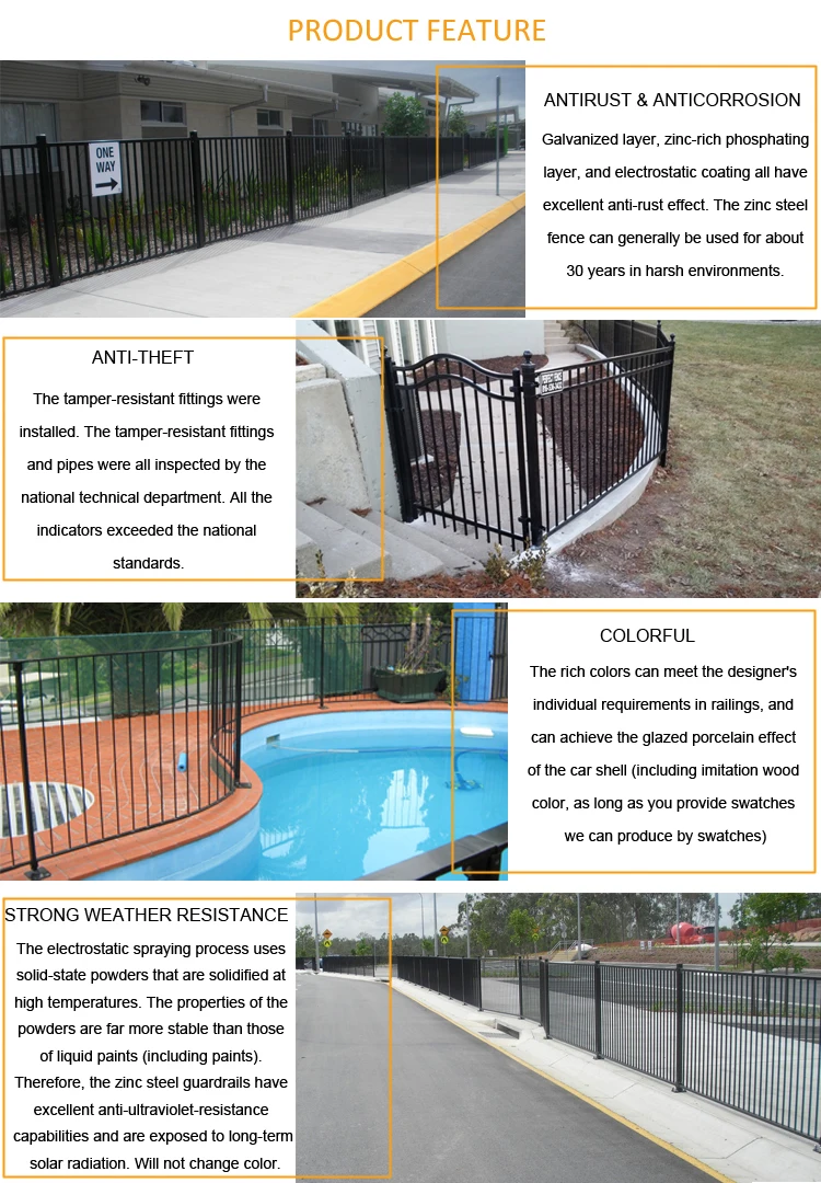 flat top steel fence 04