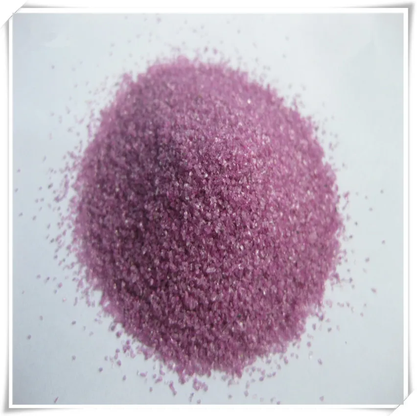Blasting grade chrome corundum/pink fused alumina/pink corundum grains 12#-220# to sale