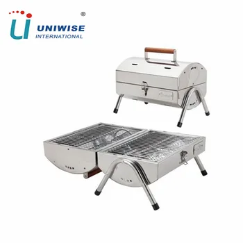 Portable Mini Tabletop Stainless Steel Stand Bbq Grills For Picnic Portable Mini Tabletop Stainless Steel Stand Bbq Grills For Picnic