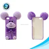 New design mobile phone shell plush purple bear mobile phone case