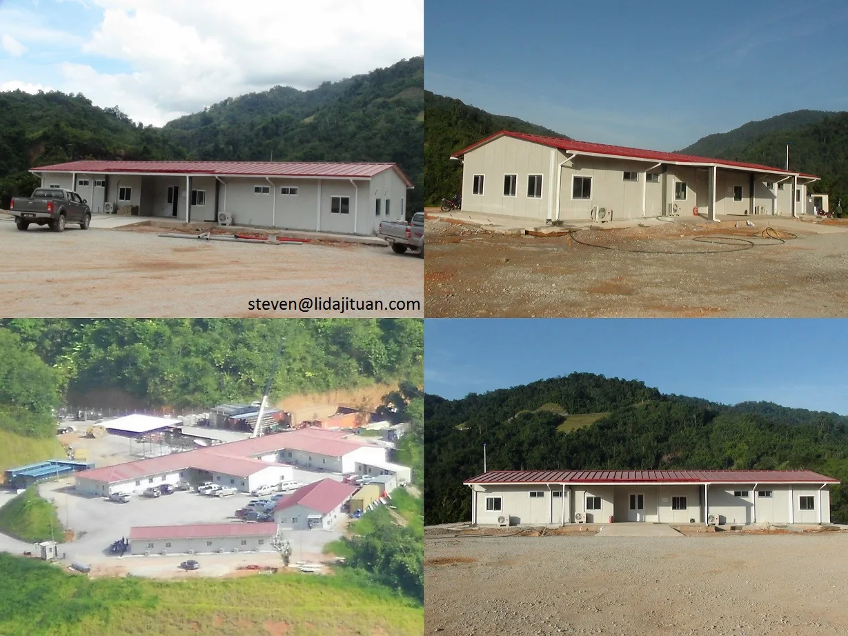 Construction site prefabricated house Staff accommodation building TCF camp modular house