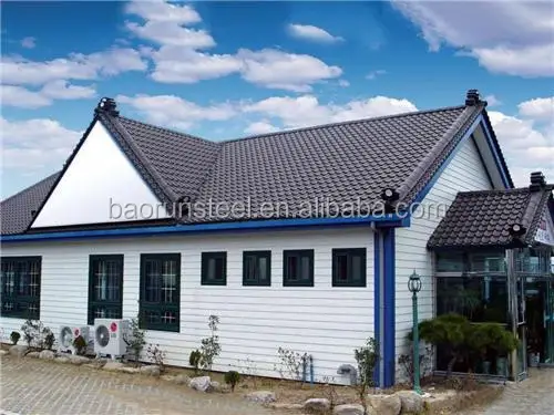Beautiful Decorated Light steel Fast Building Cheap Prefab Steel Structure House