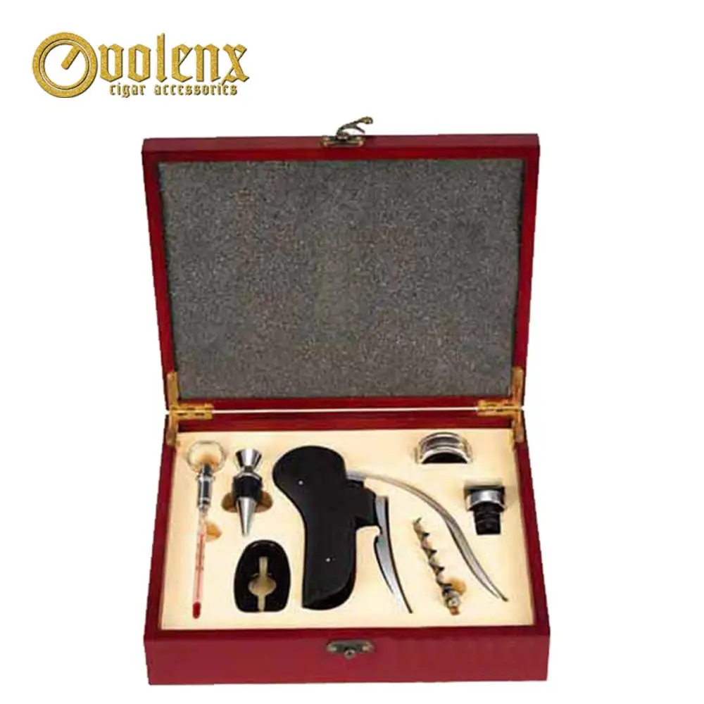 High Quality Luxury Wine Accessories Gift Set In Leather Box Buy Wine