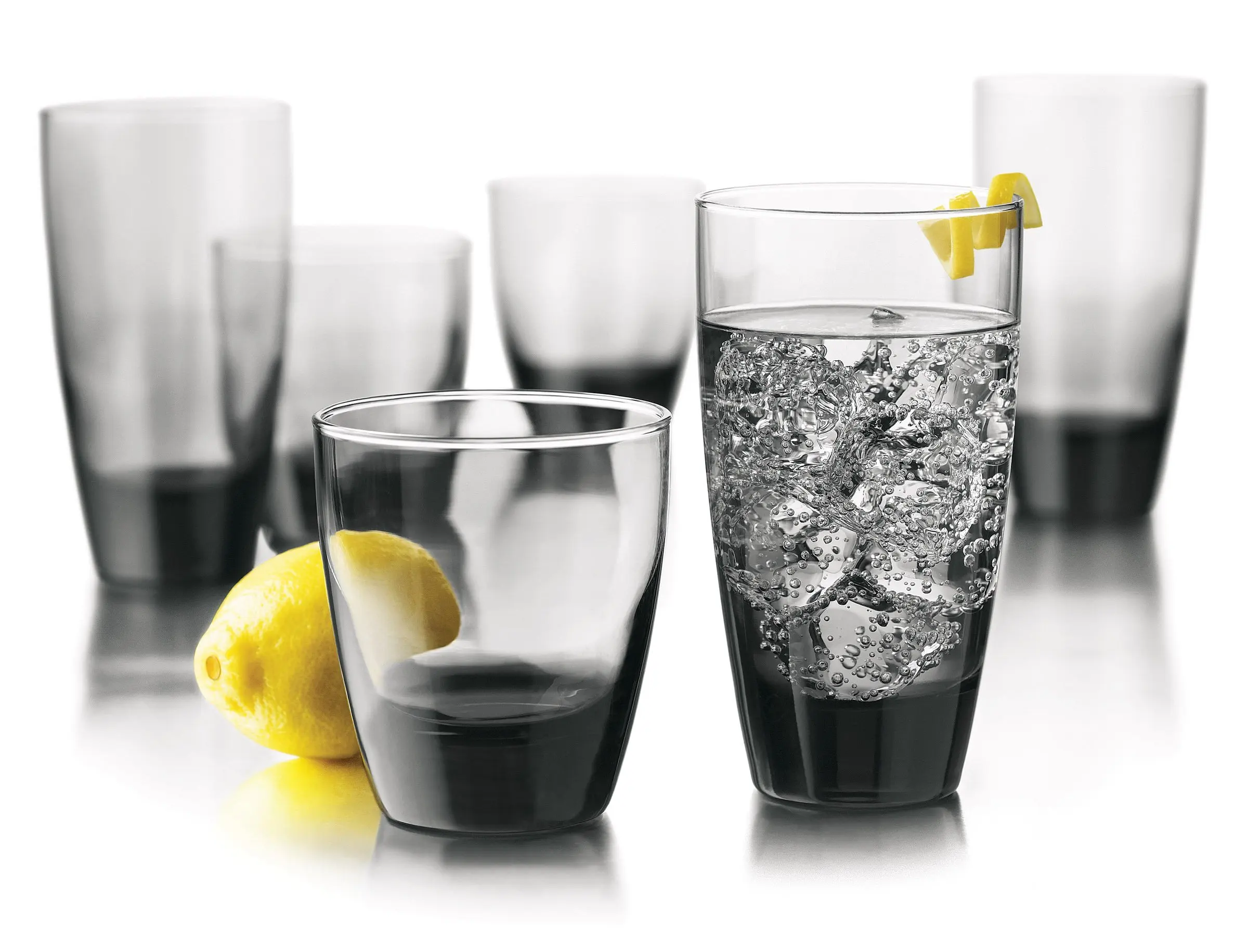 Libbey Classic Smoke 16-piece Drinkware Glass Set