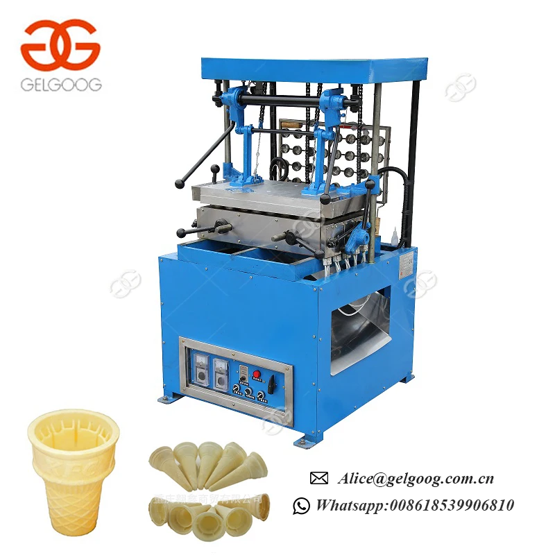 Commercial Automatic Crispy Ice Cream Cone Maker Product Line Sugar