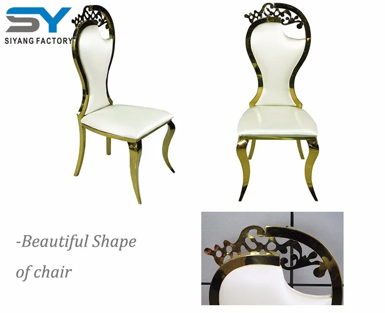 Cheap Wholesale Furniture Gold Chair Long Legs Dining Chair For Hotel