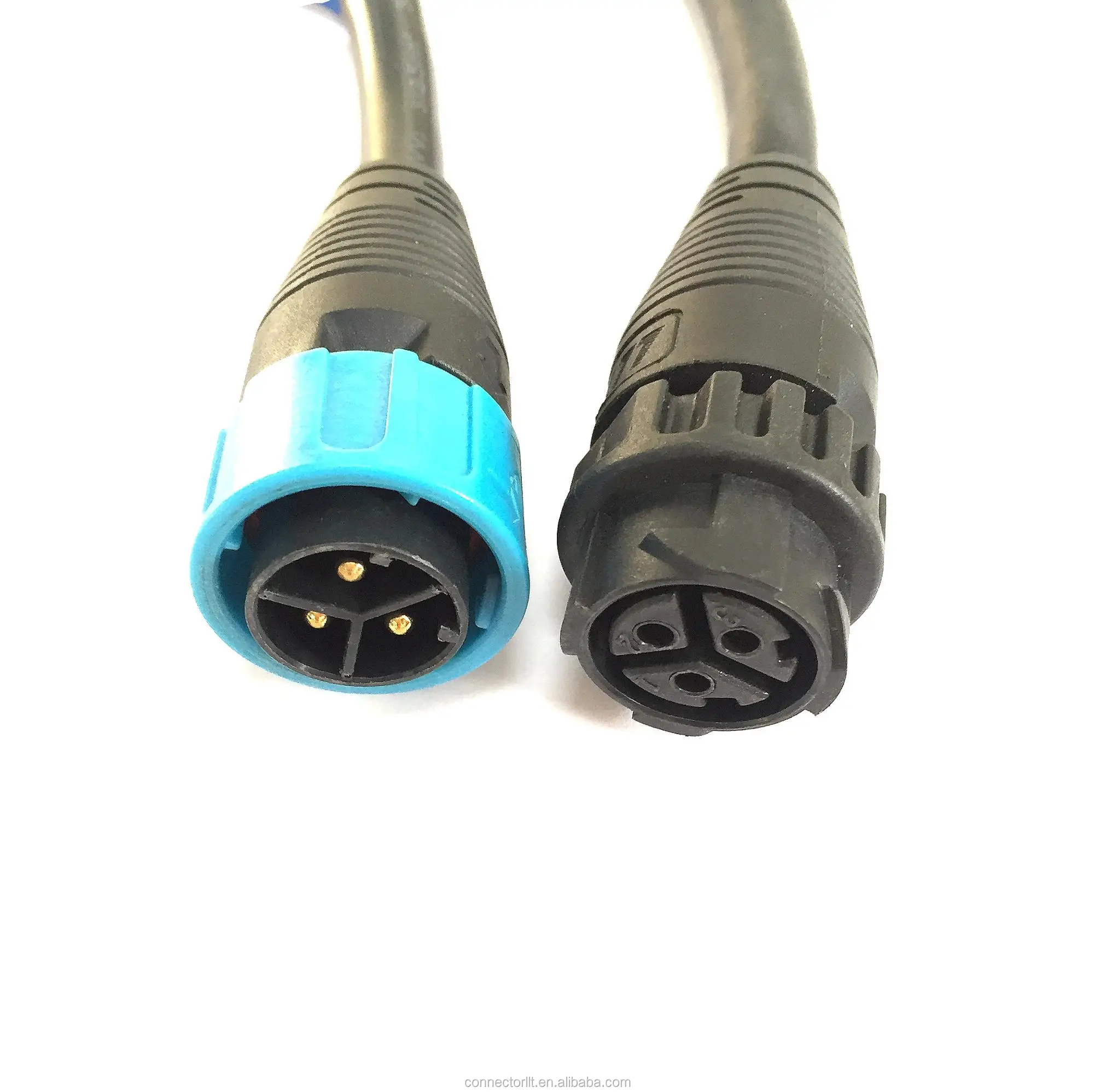 M25 3 Pin Push Lock Wiring Waterproof Connector - Buy 3 Pin Male Female