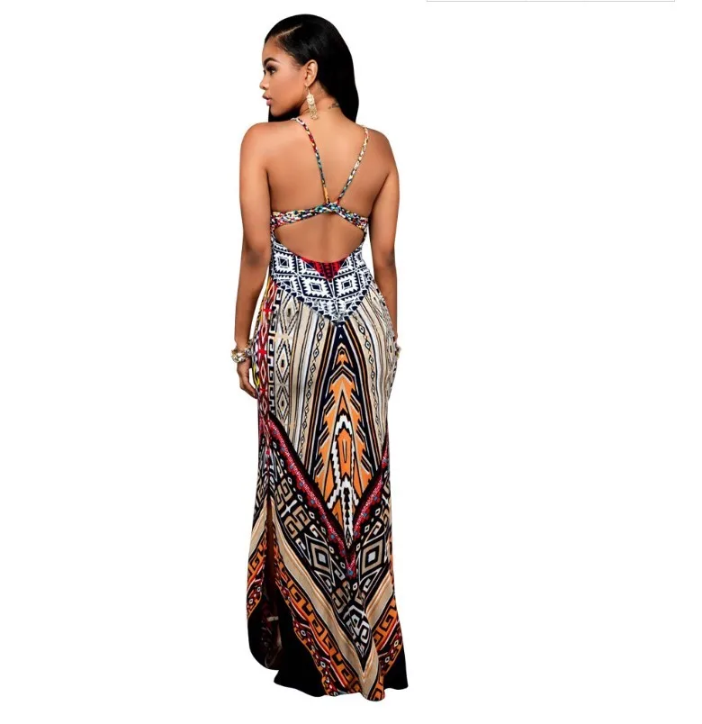 2018 Summer Woman Sexy Traditional African Dress Causal Bodycon Woman ...
