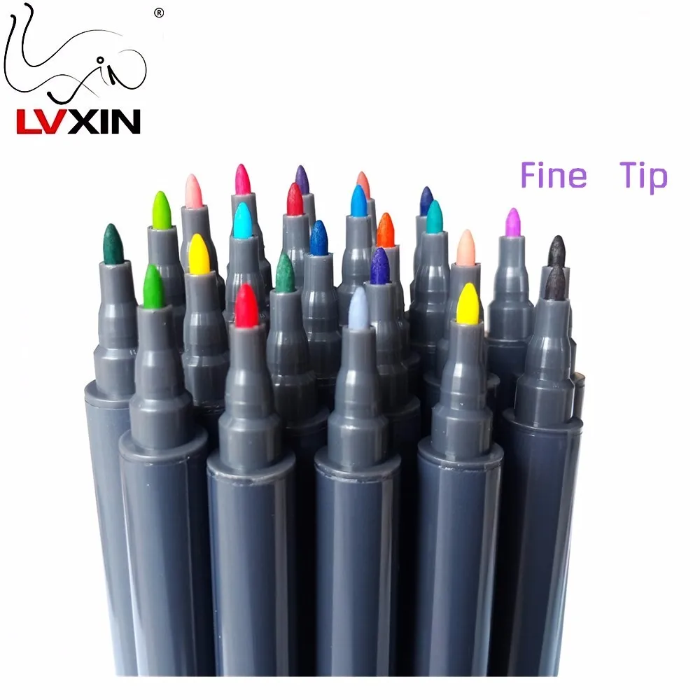 Water Based Ink Non Bleed Dual Tip Art Marker Set Watercolor Drawing