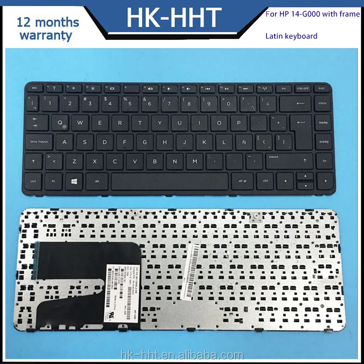Spanish Latin laptop keyboard For HP 14-G 14-G000 with frame