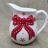 Christmas jug, Ceramic Christmas Household Wares Bowknot Water jug /Pot