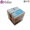 color paper block note color memo cube with plastic box