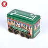 Wholesale custom cartoon packaging kids car shape candy gift tin box