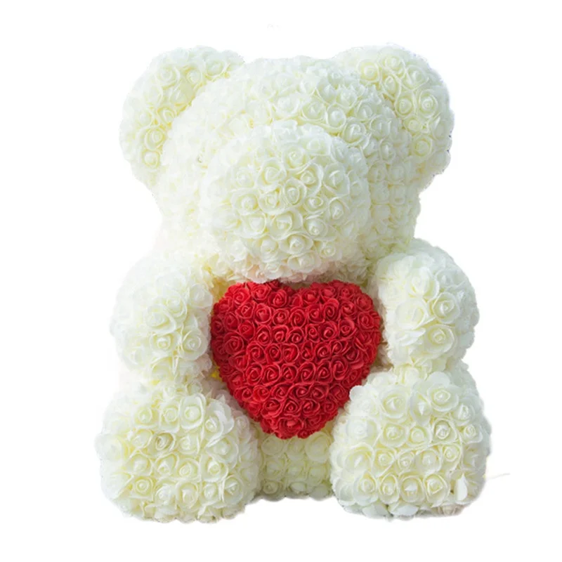 rose petal teddy bear