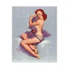 Free Shipping Gil Elvgren Giclee Canvas Print Paintings Poster Reproduction Fine Art Wall Decor(Pin Up Girls 105)