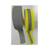 high vis 2" fire proof yellow-silver-yellow sewed on reflective flame retardant fabric aramid webbing tape for fluo winter coat