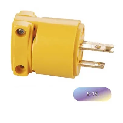 Nema 5-15 Plug 15-amp 3-wire 125v/ac 2-pole Heavy Duty Grade Assembly