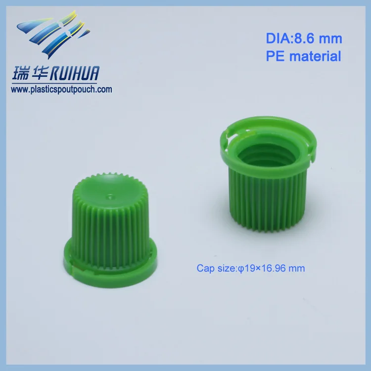 RD-001#green leaf plastic screw covershape cap1