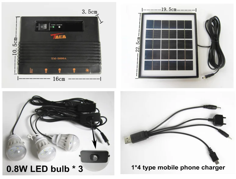 Small Solar Power System Kit For Home,Camping Using Solar Panel System