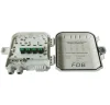 Factory price FTTH IP65 8 ports fiber optic distribution box with 1x8 steel tube mini case splitter