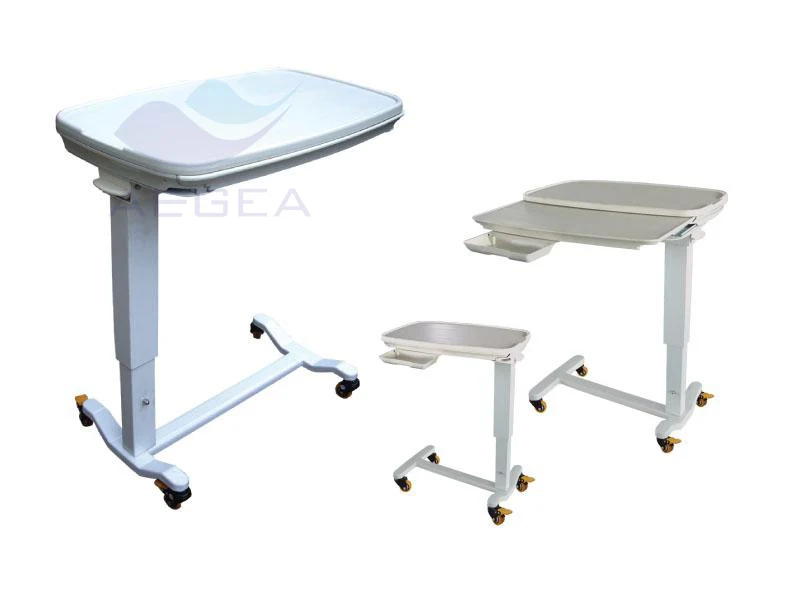Agobt013 Adjustable Plastic Over Hospital Bed Tray Table For Patient Buy Hospital Bed Tray