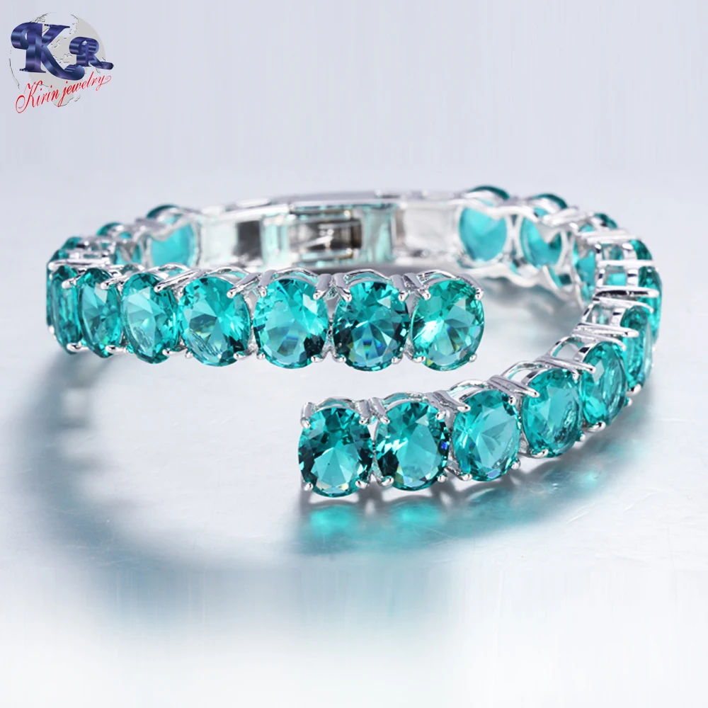 925 Sterling silver crystal zircon bangle wholesale bangle bracelet