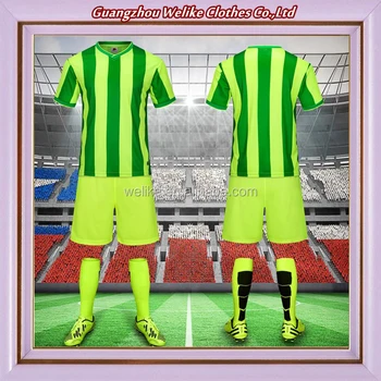 yellow and green soccer jersey