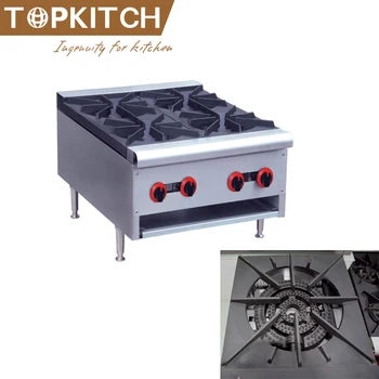 Commercial Restaurant Counter Top Big Burner Cast Iron Gas Stove