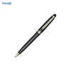 Retractable black plastic ball pen promotional advertising ball point cheap gift pen ballpoint