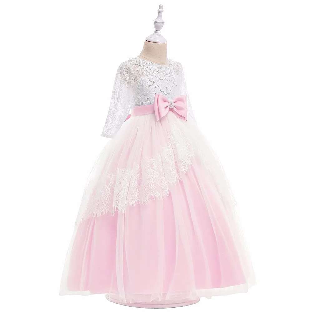 Latest Wedding Gown Designs Children Lace Dress Patterns Long