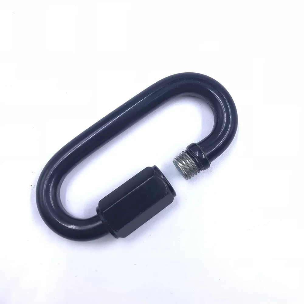 BT-Q01 Widely Used Commercial OEM Custom Stainless Steel Quick Link Carabiner Black Quick Link