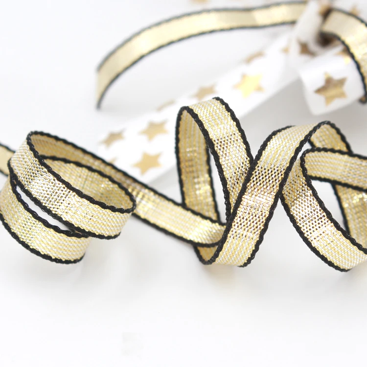 Decorative metal ribbon metallic glitter ribbon, View glitter ribbon