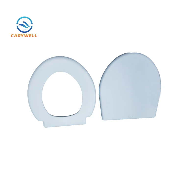 Commode Chair Accessories White Plastic Lid Commode Seat Cover Seat For