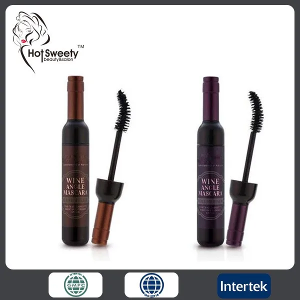 8g Newest Design Red Wine Bottle Type Mascara Silk Lashes 3d Bend