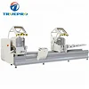 CNC double-head cutting machine aluminum window machine adopts numerical control technology for making doors and windows