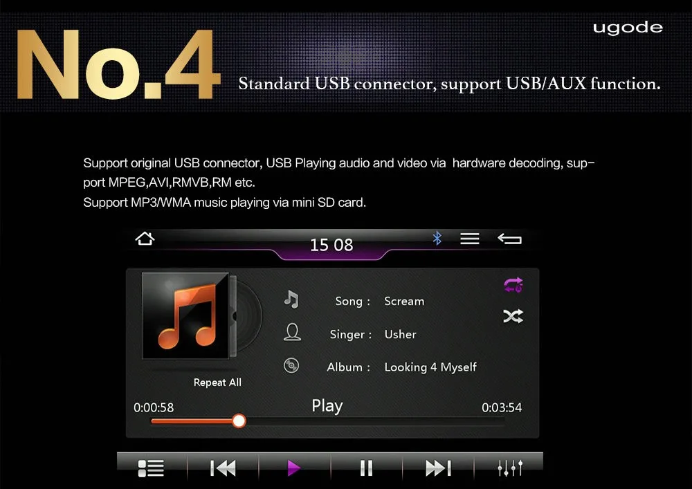 Ugode 9inch Car Multimedia Gps Navigation System Fit New Suzuki Grand