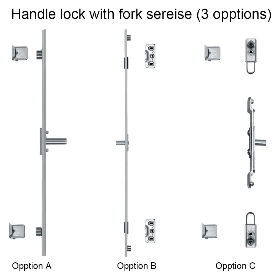 Hot Sale Sliding Door And Window Handle Lock With Fork Patio Door