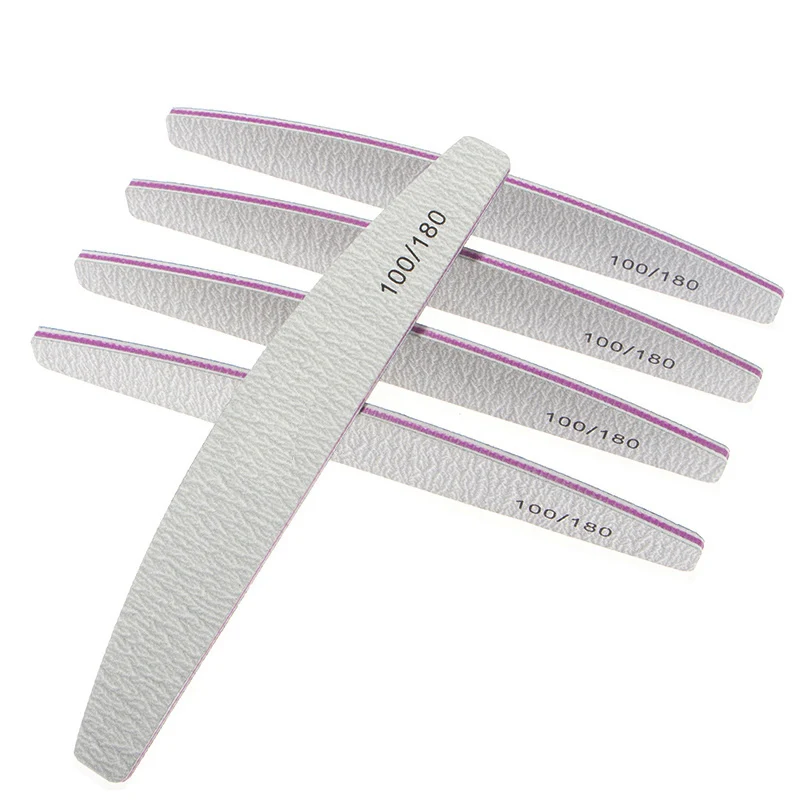 Customized Logo Wholesale Durable Bulk Nail File Double Side Grey 80 ...