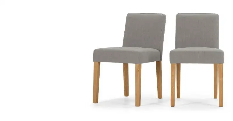 Wilton 2x sillas de comedor, de color gris grafito-Sofás para la ... Wilton 2x sillas de comedor, de color gris grafito-Sofás para la ...