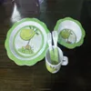2018 food safety flower shape kids melamine tableware new design