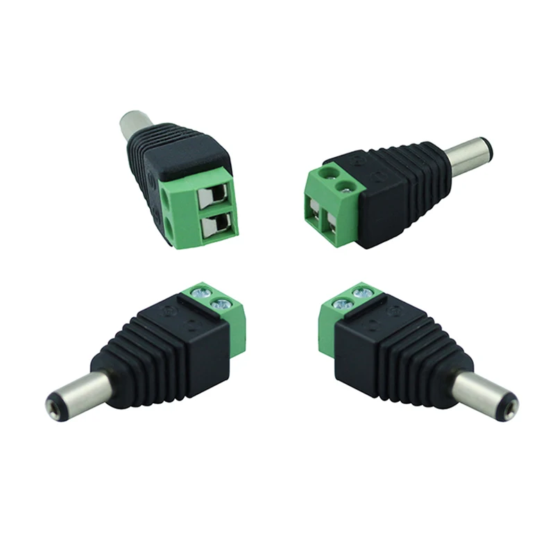DC connector 2.1*5.5mm Power Jack Adapter Plug fast Cable wire Connector