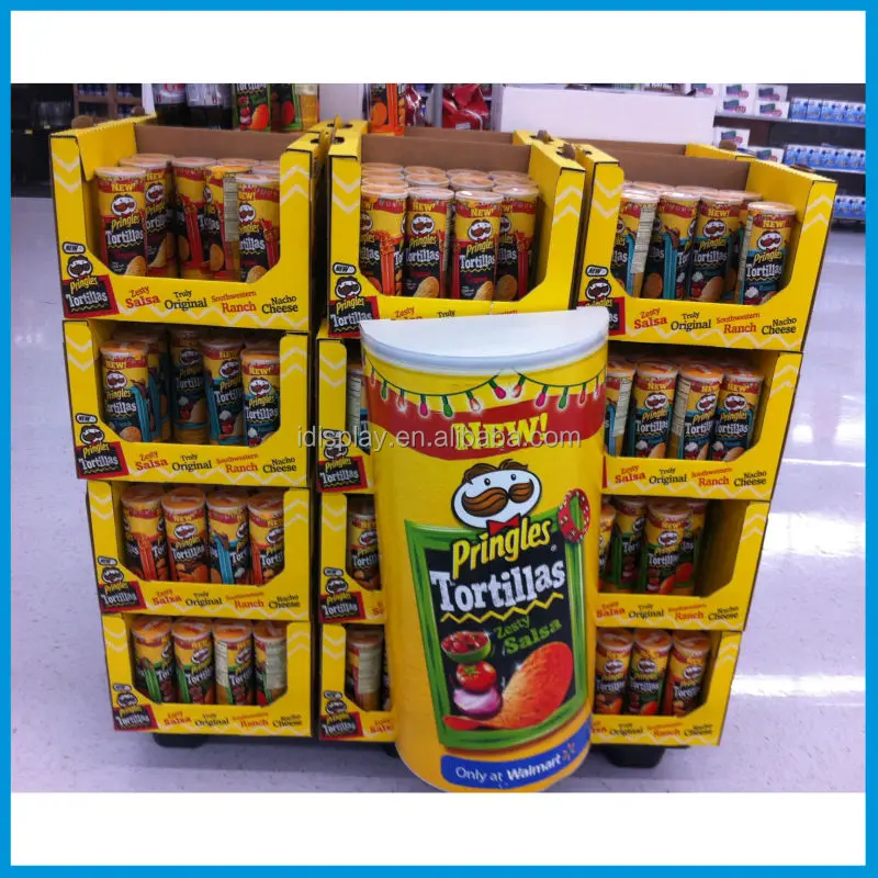 Potato Chip Display Stand Food Rack Pop Cardboard Pallet Potato Chip Display Stand Food Rack Pop Cardboard Pallet Standing