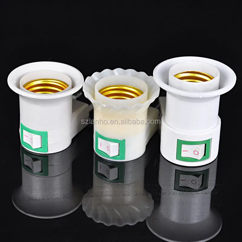 Adaptateur Douille E27 Vers Prise EU Avec Interrupteur ON/OFF – Pour Ampoule Et Lampe