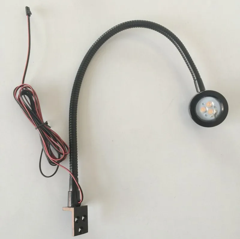 12V 3W LED GOOSENECK WALL READING LIGHT