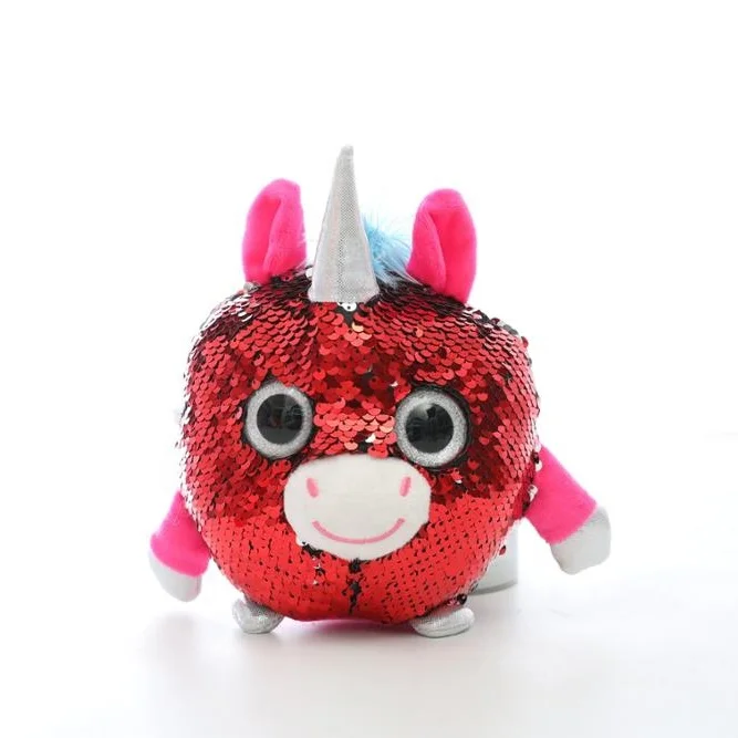 reversible sequin plush