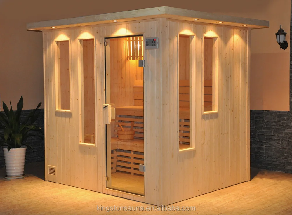 indoor sauna room with glass door and window, View indoor sauna room ...