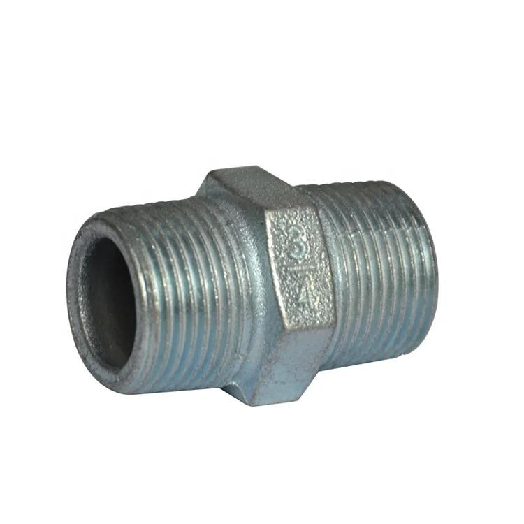 Galvanized Steel Shoulder Nipple Pipe Fitting 1-1/2" x 6" 1 piece 